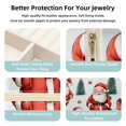 thumbnail image 3 of Christmas Travel Portable Square Jewelry Box - Bracelet Holder and Jewelry Stand - Ideal for Rings, Earrings, Necklaces, and Bracelets - Suitable for Girls and Women, 3 of 6