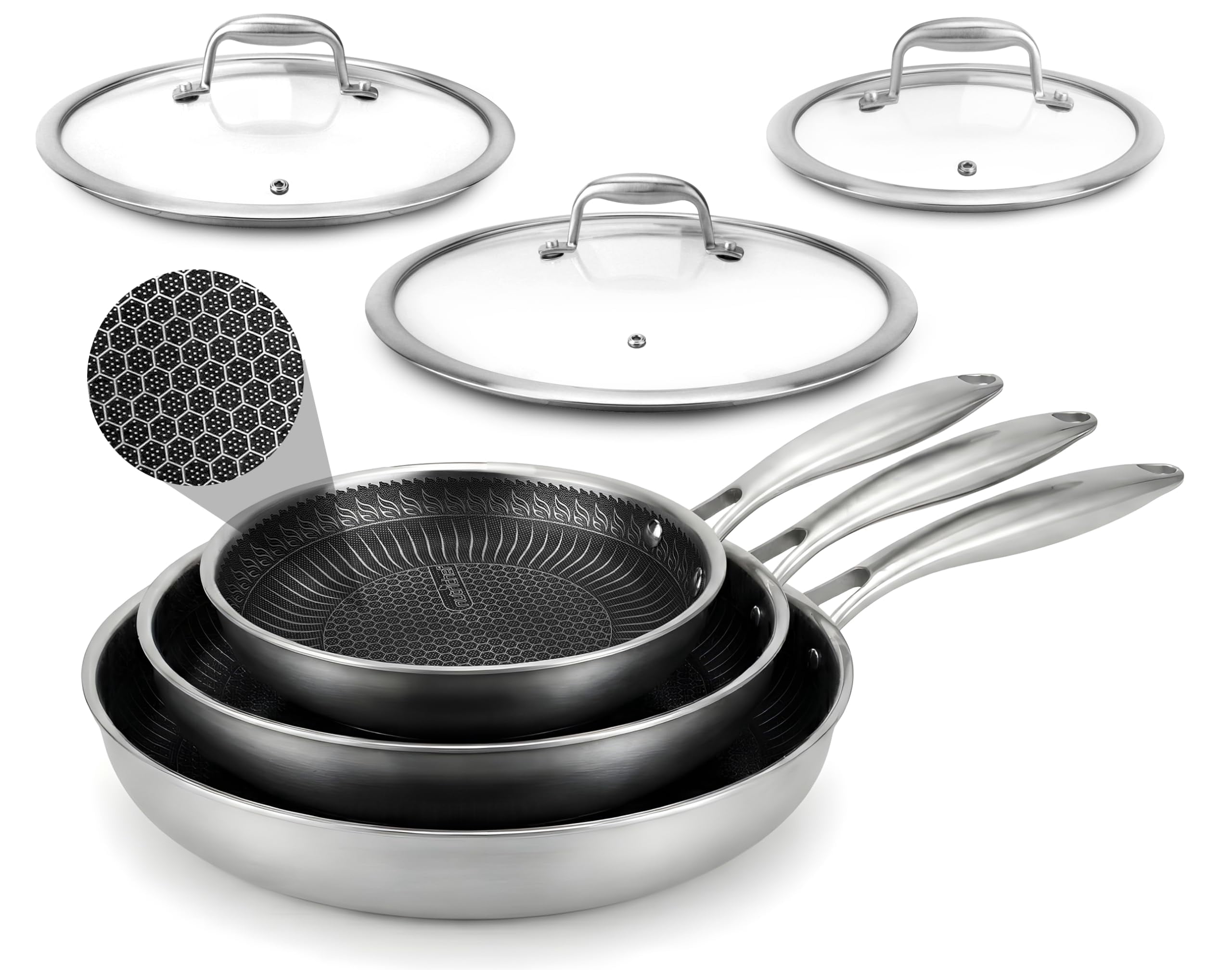 調理器具 Kirkland Signature Stainless Cookware 10 Kirkland Signature, Stainless Steel Cookware Set, 10-Piece, Copper