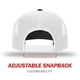 thumbnail image 4 of Gorra de béisbol Richardson 511 Flatbill Trucker Negro/Blanco, 4 of 7