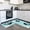 Blue, variant on Whale Penguin 2 Pieces Non-Slip Kitchen Mat Set, Coastal Ocean Iceberg Cute Cartoon Soft Door Mat with Rubber Backing, Dirtproof Rugs for Entrance Doorway, 15.7 x 47.2in