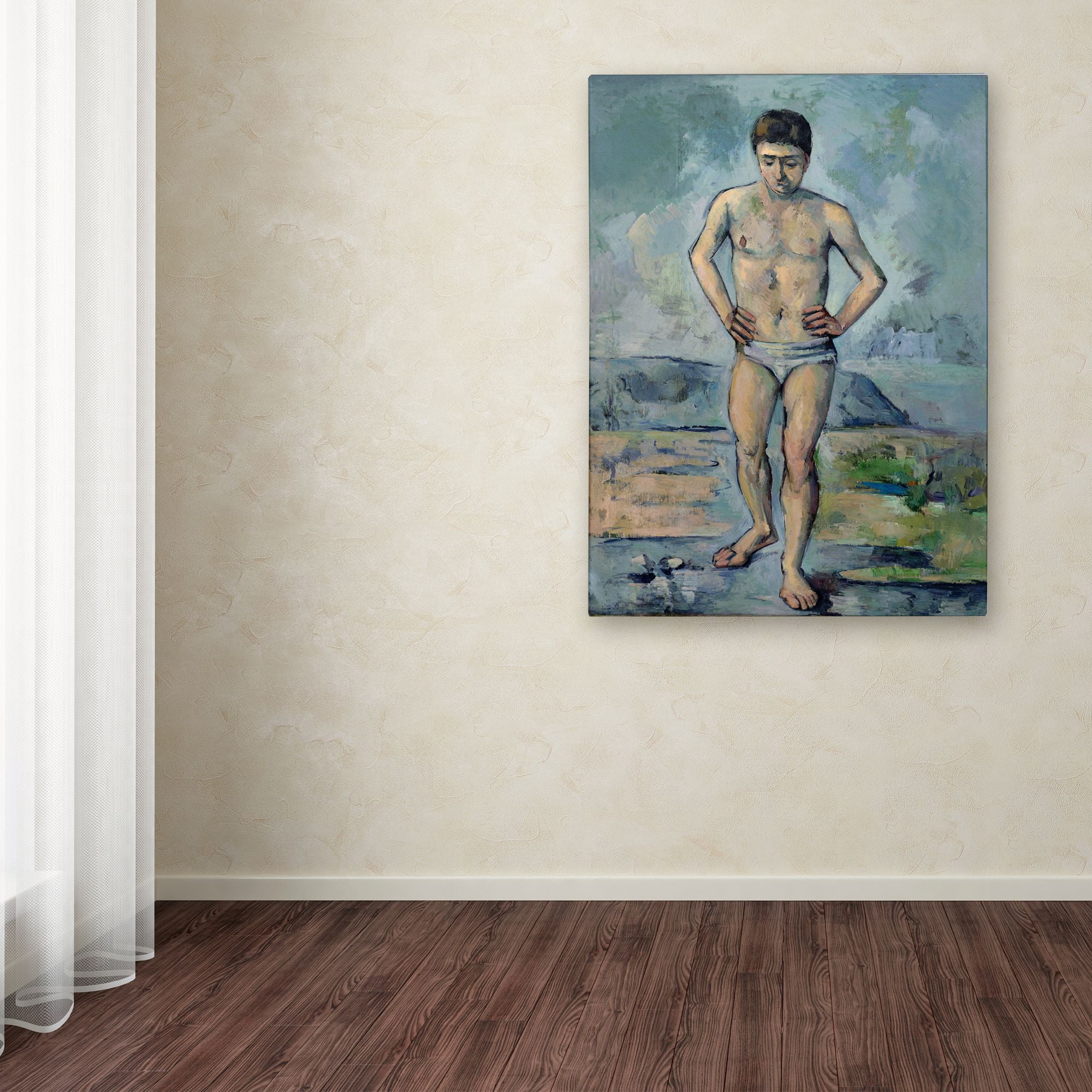Cezanne 'The Bather' Canvas Art