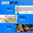 thumbnail image 3 of PRO SPIN All-In-One Ping Pong Set - Retractable Ping Pong Net for Any Table (72"), High-Quality Ping Pong Paddles and Balls, Storage Case - Portable Table Tennis Gifts for Boys & Girls (4-Player Set), 3 of 9