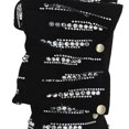 thumbnail image 2 of Women's Sparkly Rhinestone Fold-Over Stiletto High Heel Knee High Boots Sexy Black Suede Pointed Toe Back Zipper Tall Boots with Snap Button, 2 of 8