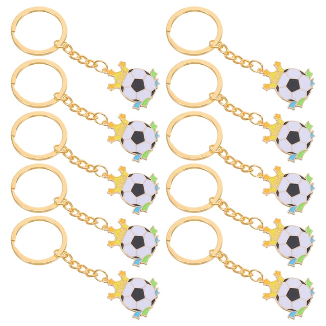 RUNROTOO 10Ud Llaveros Deportivos Personalizados Para Equipos Y Fiestas Temáticas De Fútbol