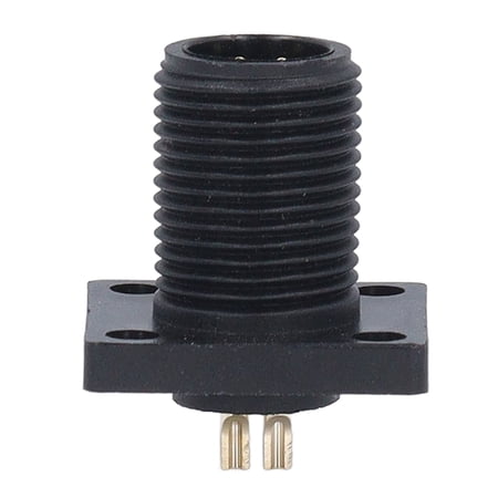 Riousery 5Pcs E7 Thread Square Flange Pin Type Aviation Connector PA66 Solder 4 Core IP67 Waterproof Electrical Cable Connector