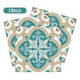 thumbnail image 2 of 10 PCS Peel and Stick Floor Tile, 6"x6" Vinyl Moroccan Style Floor Tiles, Removable and Waterproof Flooring Tiles for Renters, Stick on Floor Tiles for Bathroom, Kitchen, Staircase, 2 of 9