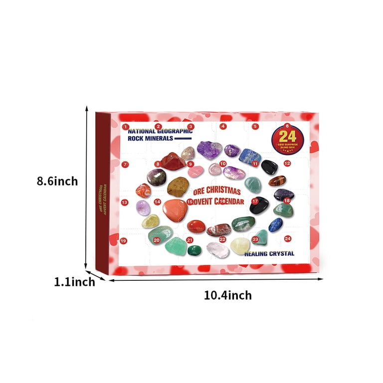 Rock Mineral Christmas Advent Calendar 2023, Crystal Advent Calendar,  Christmas Countdown Calendar, Geographic Rocks and Minerals, Ore  Collections Gift for Kids Christmas Birthday - Walmart.com