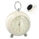 thumbnail image 3 of Reloj despertador vintage de metal for mesa, con anilla for colgar de 3,5 pulgadas, estilo sencillo, silencioso, con luz nocturna, 3 of 5