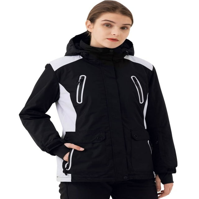 Veste de Ski Imperméable pour Femmes FREE SOLDIER Doublée en Polaire, Chaude pour l'Hiver et la Pluie