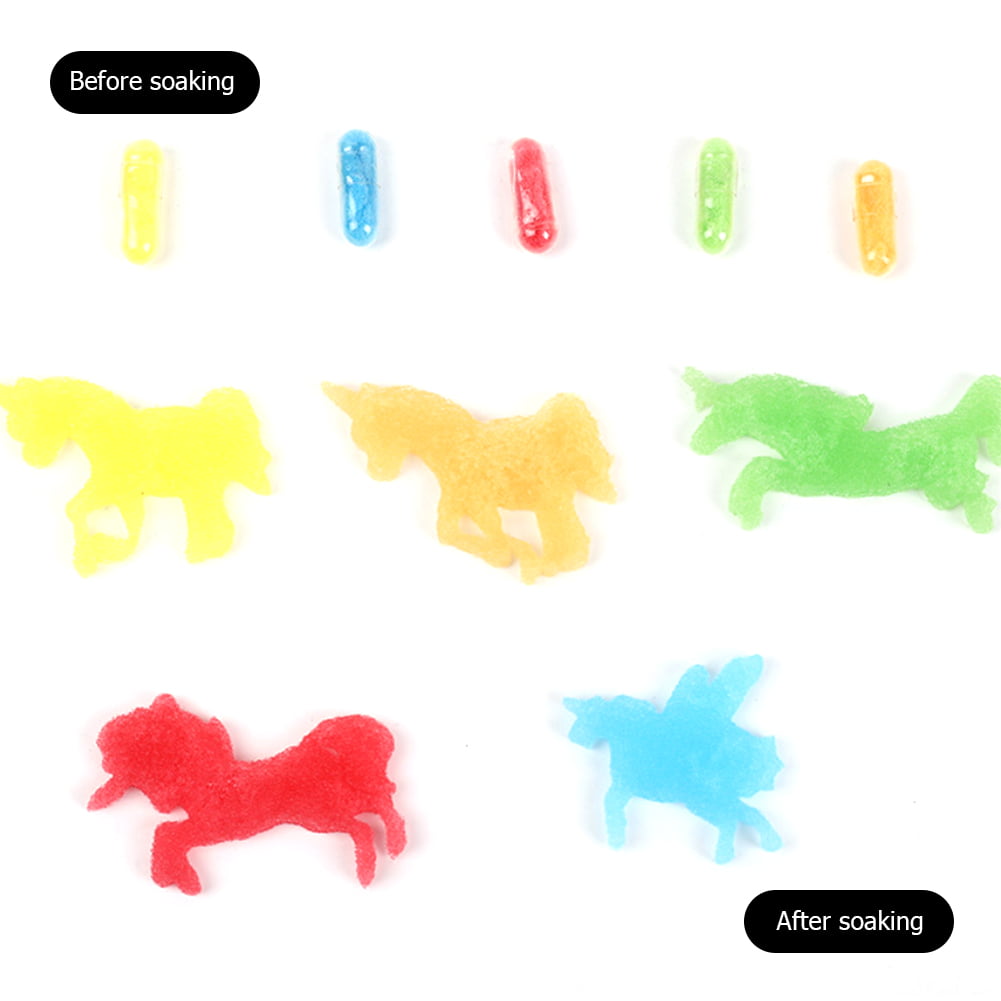 Details about   New 12pcs Water Absorption Larger Capsule Horse DIY Expansion Grow Toy Random 