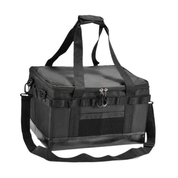 Bolsa de almacenamiento al aire libre, organizador de vajilla multifuncional portátil para Negro y duro