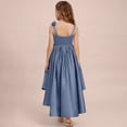 thumbnail image 4 of EnJoCho Satin Junior Bridesmaid Dresses Short Tiere𝖽 Flower Girl Dress Sleeveless Princess Pageant Formal Homecoming Dress Teenage Wedding Dress Fl𝗈wy, 4 of 7