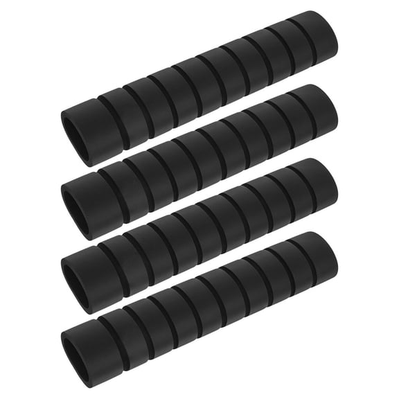 GOOHOCHY  4 Pcs Weightlifting Squat Bar Cushion Exercise Equipment Fitness Black