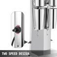 thumbnail image 4 of Electric Milkshake Maker 180W Double Head Design 800ml Stainless Steel Silver 2-Speed Adjustable, 4 of 7