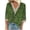 Green, variant on Aofany Women's Plus Size Pullover Tops V-neck Lace T-shirt 3/4 Sleeves Printed Blouse Fall Sale