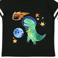 thumbnail image 4 of Inktastic Tyrannosaurus Rex Vs. Meteor Fun Space Dinosaur Boys or Girls Toddler T-Shirt, 4 of 5