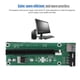 thumbnail image 4 of PCIE 1X a PCI-E 16X Extensor de Tarjeta Gráfica, Adaptador de Tarjeta Vertical,Ranura con Hebilla Fija,15 Pines Cable de Alimentación Sata EOTVIA  No, 4 of 7