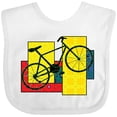 thumbnail image 3 of Inktastic Bike Pattern Blocks Boys or Girls Baby Bib, 3 of 4