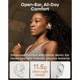 thumbnail image 3 of Cleer ARC 5 Open-Ear Wireless Earbuds with Ear Hooks, Dolby Atmos & THX Spatial Audio, 60H Battery, Fast Charge, IPX7 Waterproof Sports Headphones for Running & Workouts, White, 3 of 12