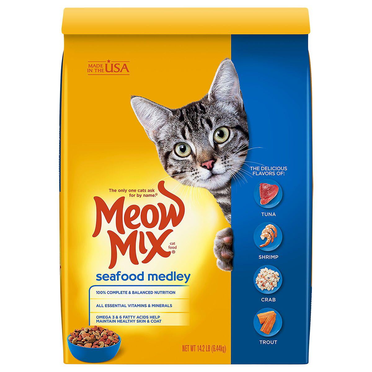 Meow Mix Bistro Recipes Grilled Salmon Flavor Dry Cat Food 12 Pound Walmart