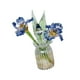 thumbnail image 5 of Ramo de flores de cristal con jarrón, figuras coleccionables de flores de iris para novia Estilo B, 5 of 9