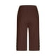 thumbnail image 5 of Leggings capri de 7/8 para mujer: color liso, ligeros, transpirables, cintura elástica para el verano, tallas S-XXXL, 5 of 5