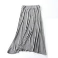 thumbnail image 2 of Kaemgyyd Skirts for Women Soft Flowy Elastic High Waist Skirt Casual Loose a Line Solid Color Baggy Skirt, 2 of 3