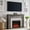 Light grey, variant on Athletgo 45" Hidden Flip Top Electric Fireplace TV Stand Adjustable Flame & Remote, Heater for Living Room