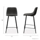 thumbnail image 5 of Banco de cocina Mundo In Gerona Set de 2 Madera Solida y Base Metalica Gris, 5 of 8