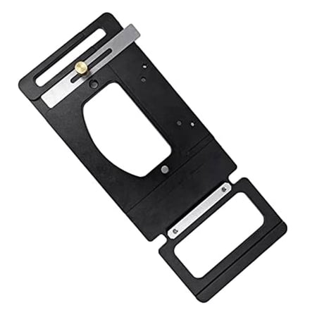 90 Degree Right Angle Guide Rail Clamp – Aluminum Alloy Track Saw Square For Woodworking, CNC Precision, Adjustable Knob, Fits Electric Circular Saws