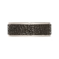 thumbnail image 3 of JbSP- Stainless Steel Polished and Textured Black Ip-plated Band, 3 of 6