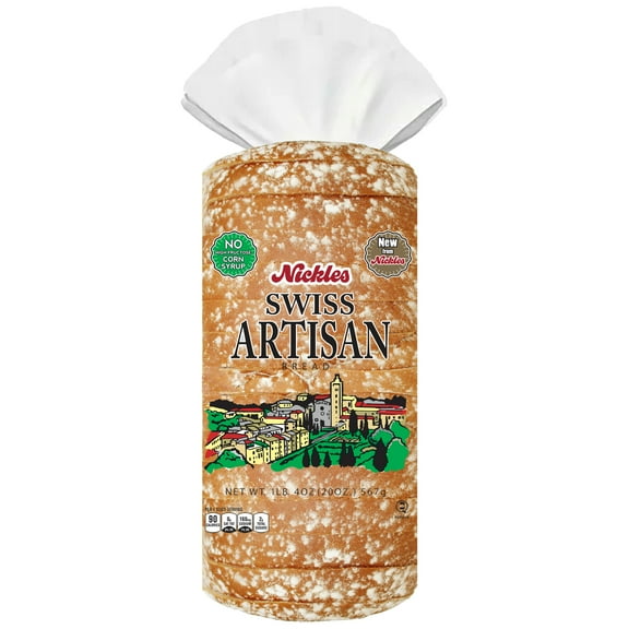 Nickles Bakery Swiss Artisan Bread, 20-ounce Loaf.