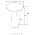 thumbnail image 3 of Plethoria Home Round Top Pedestal Accent Table, 3 of 6