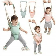 handheld baby walker kids toddler walking baby toys adjusted baby learning walker harness keeper walking belt walk assistant,great gift for 7-24 months baby (pink)