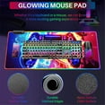 thumbnail image 4 of XL Led Gaming Mouse Pad with 14 Light Modes - Light Up Gamer Mouse Pad,31.5 x 11.8in Non-Slip Gamepad Style RGB Large Gamer Mousepad,Black Long Glowing Gaming Accessories for Desk,Waterproof, 4 of 7