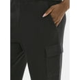 thumbnail image 4 of Avia Women’s and Women's Plus Corded Ribbed Seamed Wide-Leg Pants, Sizes XS-4X, 4 of 5