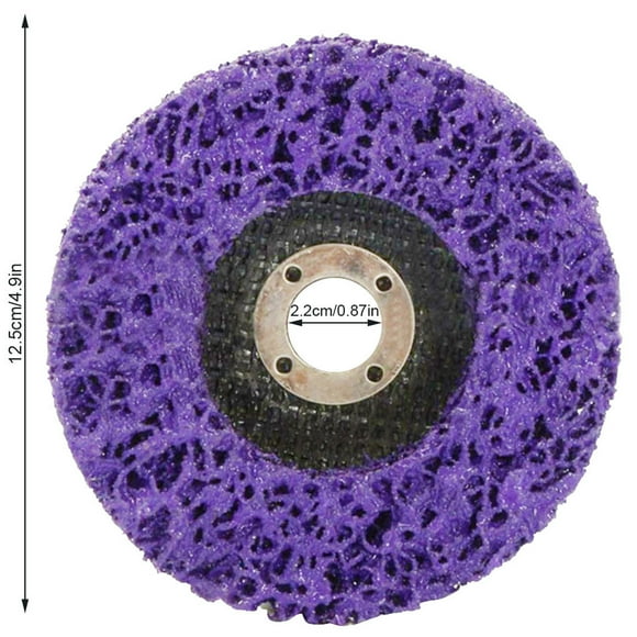 VONKY Sanding Wheel Polishing Grinding Graffiti Wear Resistance Tools Aluminum Disc for Angle Grinder Wood Buffing Car Accessories #125 purple