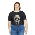 thumbnail image 4 of Halloween Aged Ghostface Mask Short Sleeve T-Shirt - Vintage Horror Icon, 4 of 6