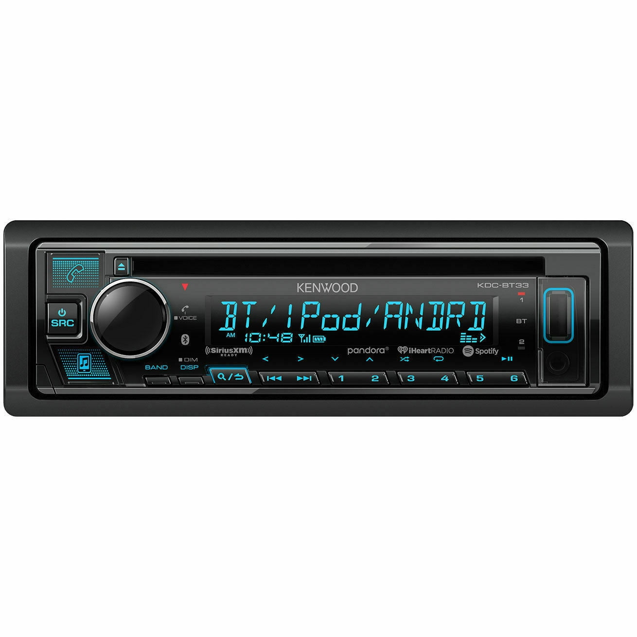NEW Kenwood KDCBT33 CD/MP3/WMA Player 13 Band EQ Bluetooth SiriusXM