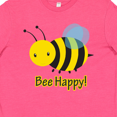 thumbnail image 4 of Inktastic Bee Happy Youth T-Shirt, 4 of 5