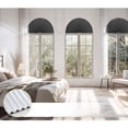 thumbnail image 4 of Arch Window Shades No Tools Light Filtering Fabric Shade Stick on Half Circle Round Pleated Blinds Arched Window Covering for Bedroom Kitchen Bathroom, 4 of 7