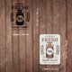 thumbnail image 2 of Plantilla de leche fresca de granja (11,7 x 8,3 pulgadas), reutilizable, con diseño de granja lechera, cubo de leche y trigo., 2 of 7