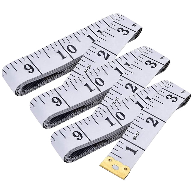 WHEANG Measuring Tools Soft Tape Measure Double Scale Body Sewing Flexible Ruler for Weight Loss Ruler One Size Multi-Color