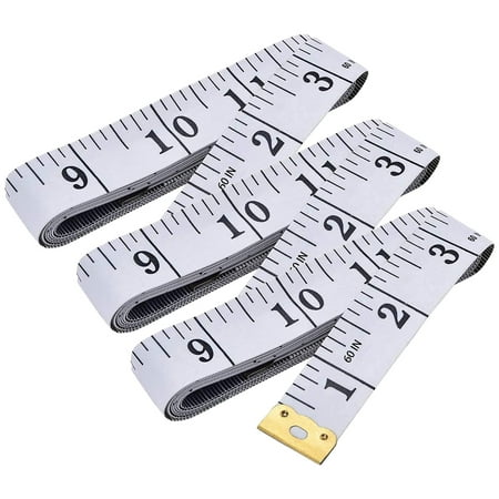 

Awuniuwa Soft Tape Measure Double Scale Body Sewing Flexible Ruler for Weight Loss Body Measurement Sewing Tailor Craft Vinyl Ruler Has Centimetre Scale On Reverse Side 0 (Clearance) Contain： 3X Inch