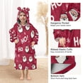 thumbnail image 4 of BZSMCE Wearable Blanket Hoodie Fashion Santa’s Ho-ho-happy Blast Home Wear, 4 of 7