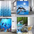 thumbnail image 2 of NEWEEN Shower Curtain 72 x 72 Polyester Waterproof Heavy Duty Shower Curtain Liner with Magnetic Weights Machine Washable, 2 of 10