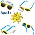 thumbnail image 3 of Gafas de sol GINMIC Kids Party Favors, paquete de 12 unidades, estilo neón de los 80, 3 of 7