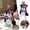White, variant on Patriotic Dog Wooden Ornament 4th of July Puppy Figurine with Beagle Bulldog Dachshund Design Independence Day Tabletop Decor with American Flag Sunglasses Hat & Bow for Home Shelf Mantel Party