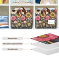 thumbnail image 4 of Yayeee Foldable Storage Basket for Shelves with Handles Waterproof Cloth Bins, Large Colorful Flowers, 4 of 7