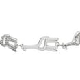 thumbnail image 2 of SuperJeweler Diamond Accent Giraffe Adjustable Bolo Bracelet In Platinum Overlay, 7-10 Inches For Women, 2 of 4